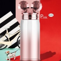 Stainless steel creative high quality insulation cup cute rabbit big ear female students gift cup portable water cup