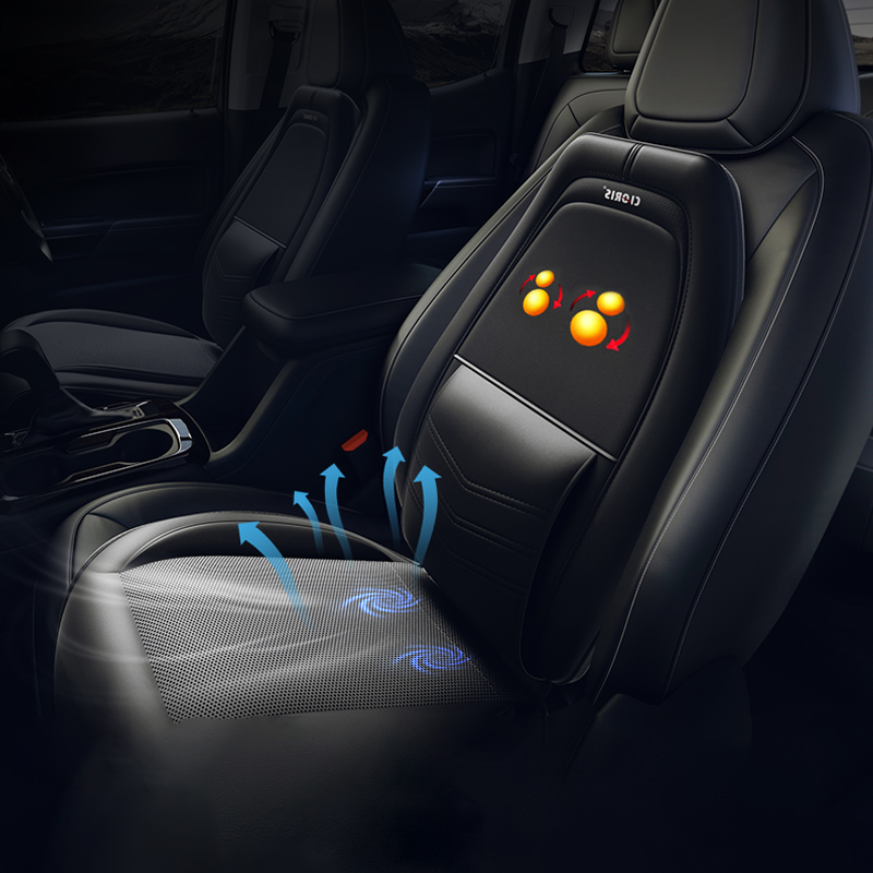 German Karen Poetry On-board Multifunction Massage Back Cushion Back Car Electric Ventilation Heating Car Massage Cushion