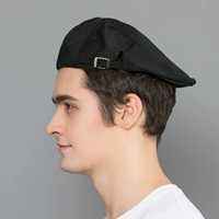 Хлопковый черный берет