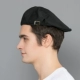 Хлопковый черный берет