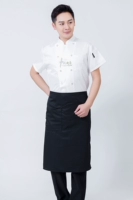 Белая черная юбка в складку, короткий рукав