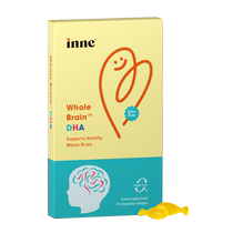 (Trial Pack) inne Whole Brain DHA Seaweed Oil 0 Sugar 0 Gelatin 10 capsules box