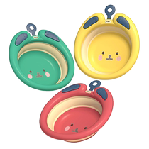 Baby washbasin 2 pack newborn foldable newborn children home washbasin buttocks folding basin small basin 3