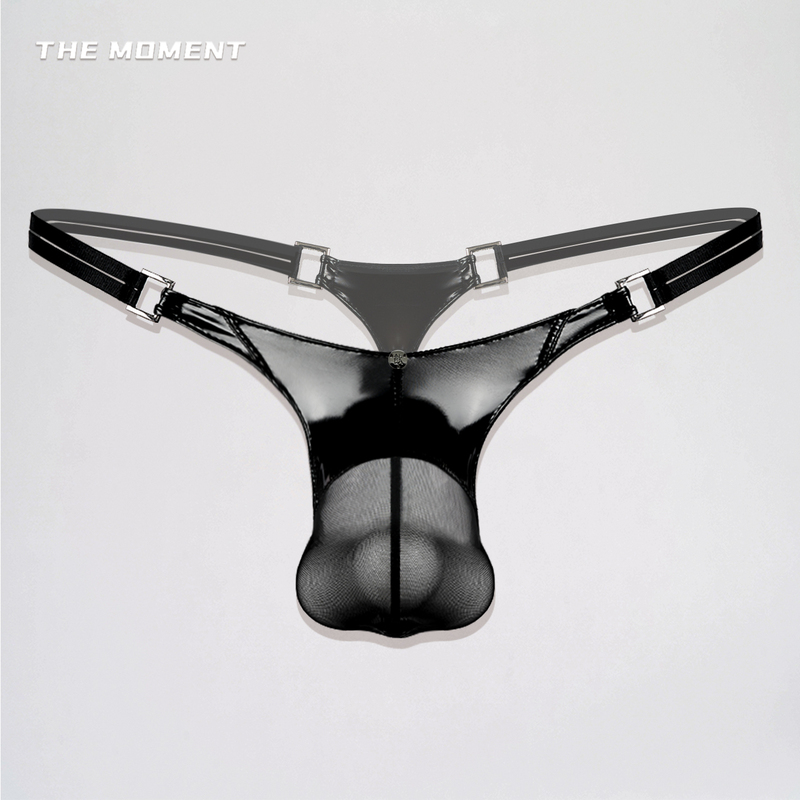 Original Cyber Tough Guy Mesh Men's Single-Piece Patent Leather Transparent Sexy T-Pants 26 New Men's Thong Original Cyber Tough Guy Mesh Men's Single-Piece Patent Leather Transparent Sexy T-Pants 26 New Men's Thong