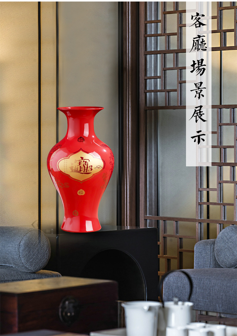 Jingdezhen ceramics maxim vase furnishing articles home sitting room ark, flower arranging device joker mesa adornment