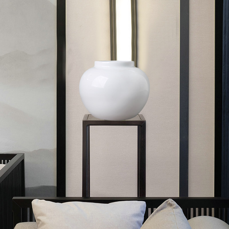Mesa of jingdezhen ceramics white vase furnishing articles sitting room porch dry flower arranging hotel European modern ornament