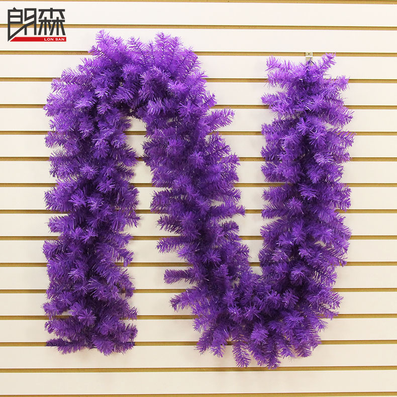 Langsen 2 7 m 270cm purple Christmas rattan Christmas Christmas Christmas gift hotel decorations