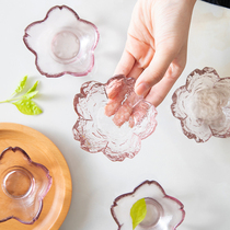 Glass small dish taste dish home creative cute seasoning dish sauce soy sauce vinegar dip bowl hot pot dip dish