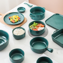 Air fryer special bowl Nordic ceramic bowl home eating bowl creative noodle soup bowl breakfast bowl single rice bowl