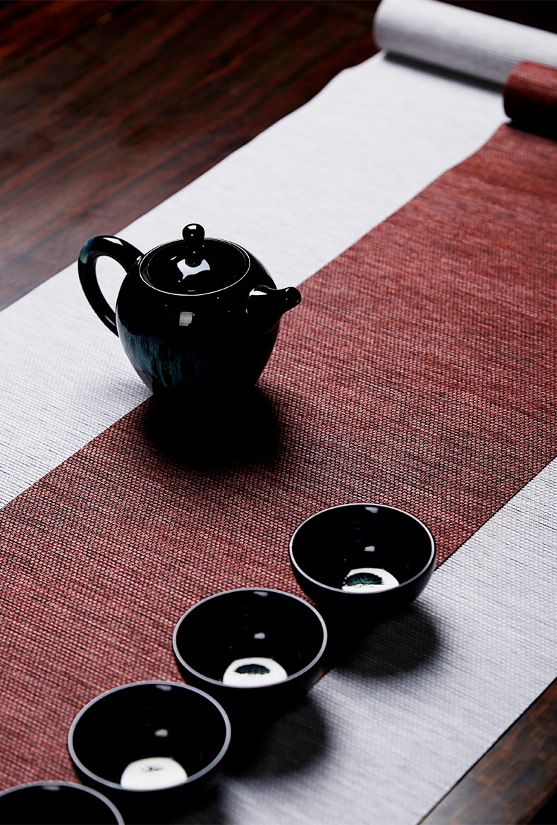 Tea Tea tray mat mat waterproof table flag Chinese linen tablecloth Tea zen Tea towel cloth art Tea cloth flag Tea table cloth