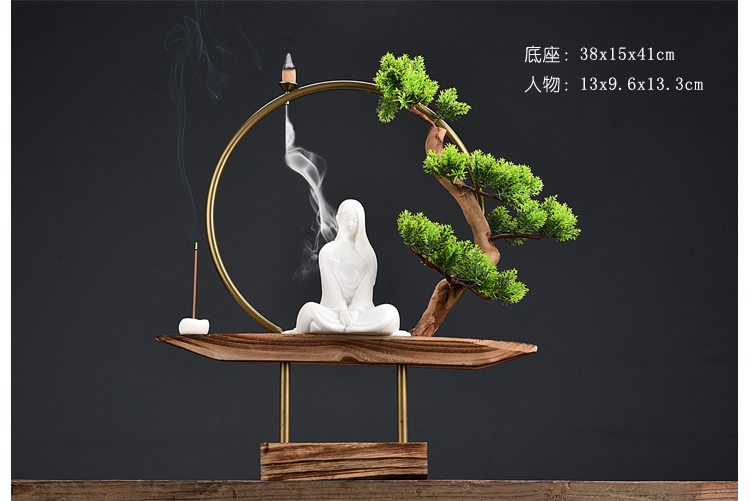 The New Chinese zen tea edge ark back sweet furnishing articles sitting room tea table decoration aromatherapy grid partition decoration