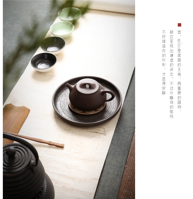 Purple clay pot of pure manual zhu xi shi teapot home outfit tea kungfu tea set gift