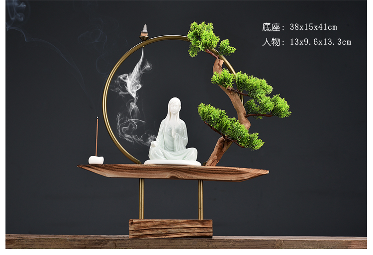 The New Chinese zen tea edge ark back sweet furnishing articles sitting room tea table decoration aromatherapy grid partition decoration