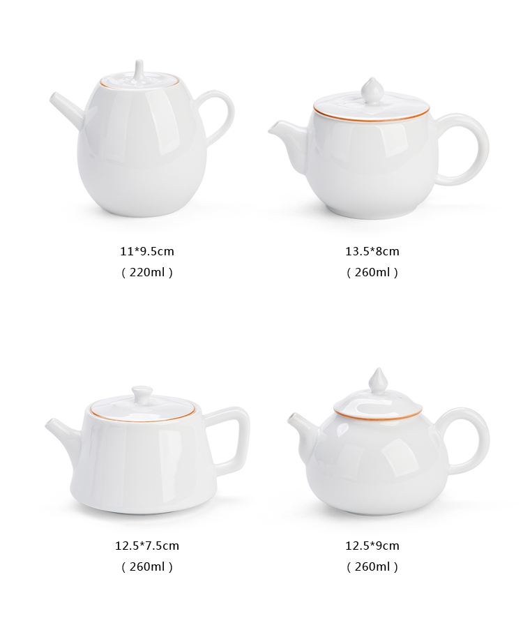 Into this monkey ceramic kung fu tea kettle household manual suet jade teapot dehua white porcelain ceramic teapot single pot