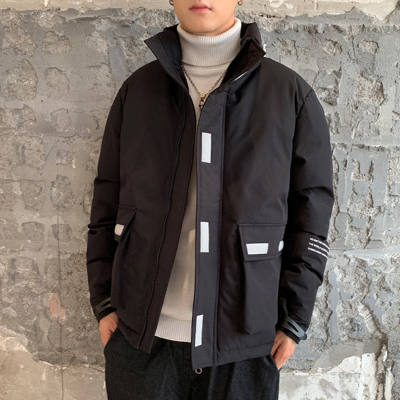 棉衣男士外套2019新款韩版潮流冬季加厚羽绒棉服棉袄工装面包服男