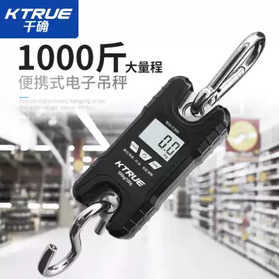 Precision electronic hanging scale 500kg commercial weighing portable scale small high precision spring Express name