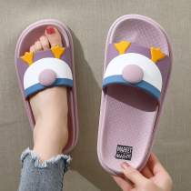 Slippers women wear outside summer new net red ins tide cartoon cute female home bathroom non-slip lovers slippers