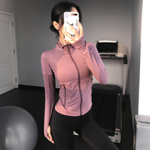 Song Station Yoga Clothing Women Full Zipper Slim Slim Sports Jacket Elastic Quick Dry Training Fitness Top Jacket Tide