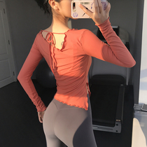 Song Station Yoga Clothing Top Beauty Back Irregular Side Fitness Clothing Womens Customized Quick-Dry Stretch Casual Long Sleeve