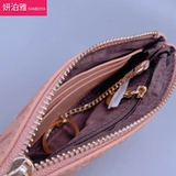 Короткий маленький бумажник, плетеная ультратонкая сумка через плечо, картхолдер с молнией, кошелек, монеты, брелок, коллекция 2022