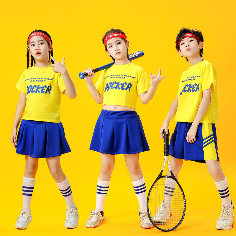 Guochao Children's cheerleader uniforms Pupils Games Opening Ceremony Costume Kindergarten 61 Performance Out of service