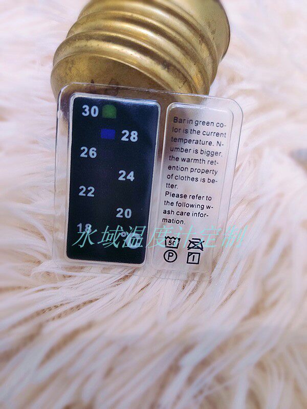 Clothing thermometer down clothing thermometer sewn in clothing accessories label knitting down clothing accessories temperature