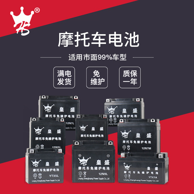 Locomotive battery 12v Universal maintenance-free electric bicycle 125 ghost fire pedal bent beam cross-riding dry battery storage battery