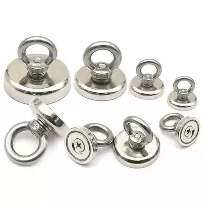 (factory direct sales)Strong magnet strong NdFeB magnet high-strength round rubidium ru pendant salvage special magnet size and size to send rope