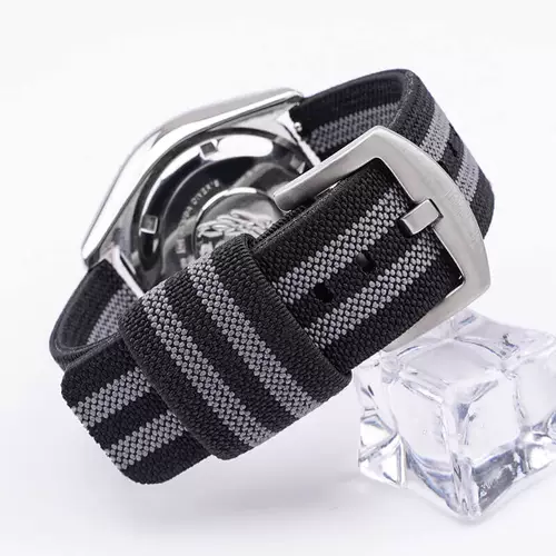 Эластичный дышащий нейлоновый плетеный сменный ремешок для мужских часов подходит для мужчин и женщин, 24mm