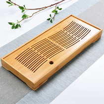 Household simple Kung Fu tea set Tea tray set size tray Tea sea small tea tray Water storage drawer drainage type