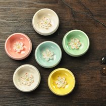 Jianzhan ceramic teacup set Household cup Kung Fu tea set Simple size master tea bowl Personal tea cup