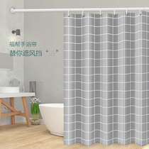  Bathroom shower curtain set Punch-free bathroom waterproof and mildew-proof partition curtain curtain door curtain Bathroom shower curtain