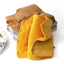 Autumn and winter models Childrens waistcoat male and female child foreign air cotton vest small and medium children outside wearing waistcoat baby canshoulder baby boy clothing