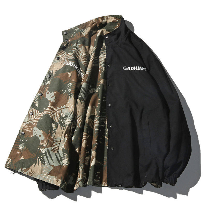 Port Taste Vintage Spring Original Juku Wind Jacket Han Edition Loose Jacket Man Society Little Guy Coats Camouflak Baseball Service Tide