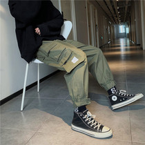 Spring and autumn season hyperfire ins work pants men straight tube bunches foot tide cards 100 Pendant Sensuo 90% Casual Pants