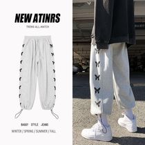 Casual Pants Male Korean version trendy bunches Sports Wei pants Loose Tide Sign Harbor Wind Fall Basketball Straight Drum 90% Pants