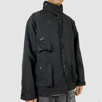Dark Black Ensemble Multipocket Tooling Jacket Man 2021 Chunqiu Ji New Retro Trend Relaxed Niche Design Jacket