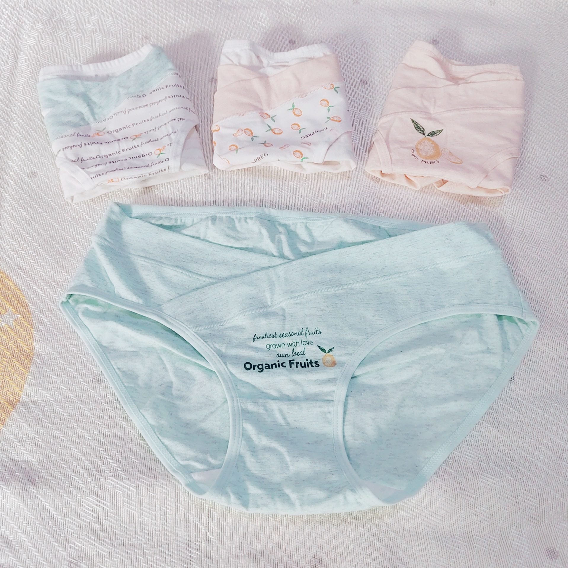 Maternity underwear low-waist cotton breathable early pregnancy, middle and late pregnancy, early postpartum cute belly support loose large size