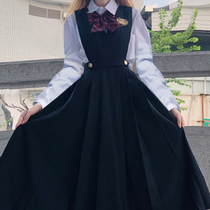 Nursing Milk Skirt Jk Uniform Dress Genuine full of medium length braces College Wind card Dairy 2022 Early spring one-piece dress suit