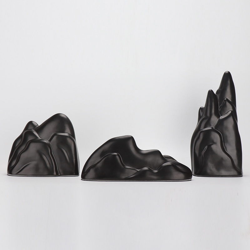 Modern New Chinese Ceramic Rockery Ornament Home Creative Living Room TV Cabinet Model Room Entrance Soft Decoration