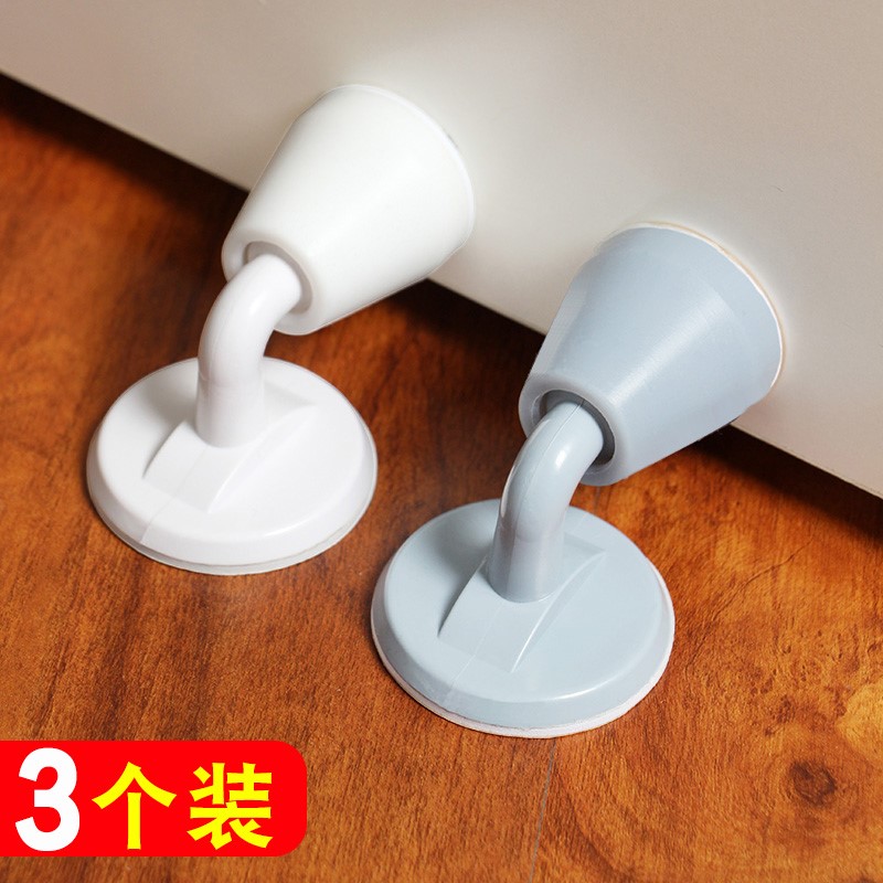 Silicone door suction-free perforated floor suction door bumper bedroom Dressing Room Suction Door Rear Collision Avoidance Cushion Sound sound