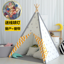 ins home childrens tent indoor Boy Princess baby Nordic small house toy Indian game wooden house