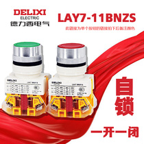 Delixi Button LAY7-11BNZS LA37 Y090 Green Yellow Red Self-locking One Open One Close 22