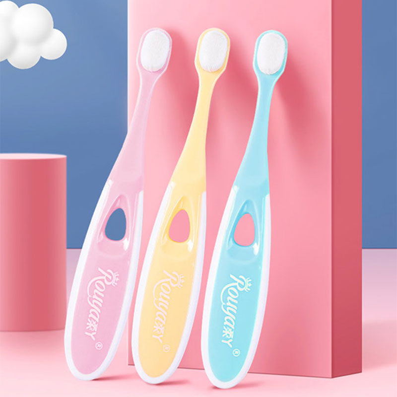 Rouya children's toothbrush Rouya children's Shurou play hair toothbrush 10 pieces in a random color