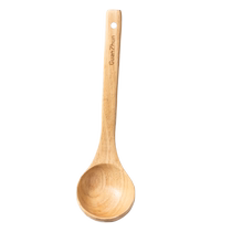 Household soup spoon wooden spoon large wooden spoon for soup short handle wooden long handle porridge spoon small porridge spoon does not hurt the pot for drinking soup