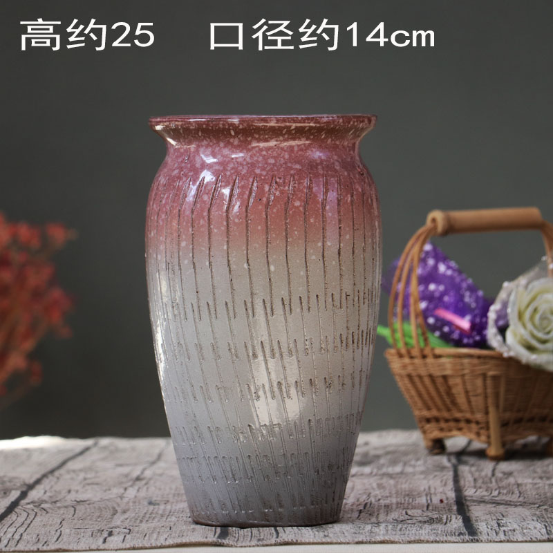 High pot chlorophytum flowerpot coarse pottery fleshy flower pot pot'm flesh bonsai pot clay POTS in the basin