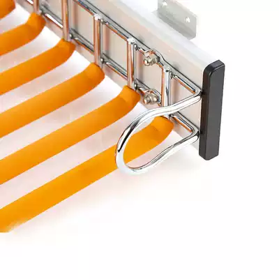 Cabinet trouser rack telescopic trouser rack thickened side-mounted single-row wardrobe pants drawing cloakroom push-pull can be equipped with damping trouser rack