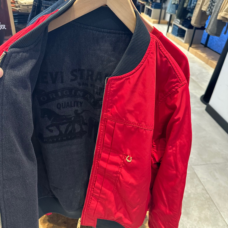 Levis Year of the Horse Limited Edition Reversible Men's Baseball Jacket Bomber Jacket 006No-0000