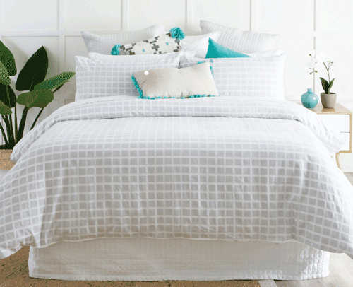 Jacquard four sets of Nordic Jacogenic grey textured jacquard four pieces) loftine