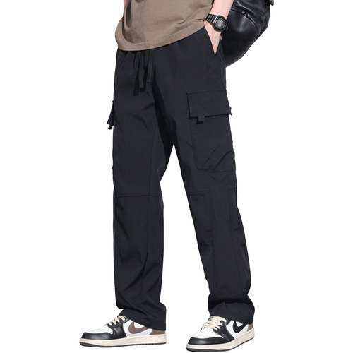 Летние тонкие осенние штаны для отдыха, свободный прямой крой